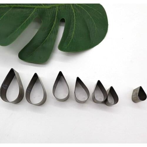 DIY leather craft water drop shape modeling die cutting knife mould hand punch tool