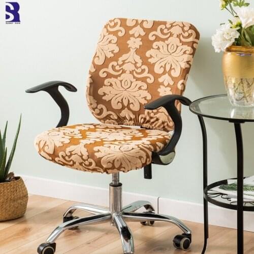 SunnyRain Split Office Chair Cover Set Thick Spandex Chair Covers