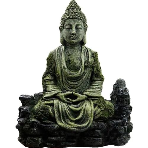 Aquarium Decoration Aquatic Buddha Image Aquarium Cave Ornament Enhance Visual