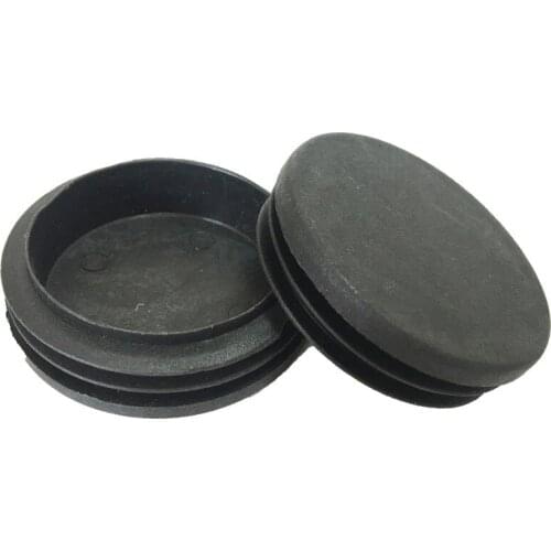2pcs Plastic Round tube table and chair foot Rectangular inner sleeve plug stainless Steel pipe cap 35-45mm diameter
