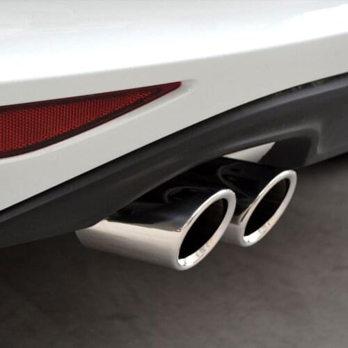 Car Styling Muffler tail pipe For Volkswagen VW Beetle A5 Eos Golf 5 6 7 Jetta 6 Passat B6 B7 B8 CC 1 Cross Polo 5 Scirocco 3rd