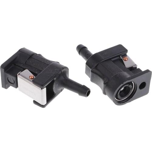 2 pcs Marine Fuel Line Engine Tank Conncector (5/16 inch, Female)