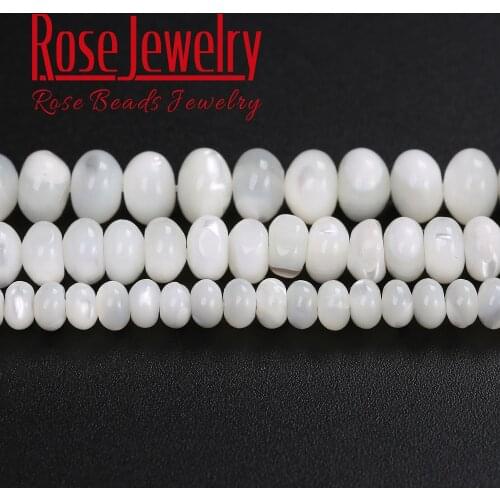 Free Shipping Natural White Shell Wheel Shape Spacer Loose Beads 15" Strand 3-4 4-6 5-8mm Size Pick For Jewelry Making Bracelets