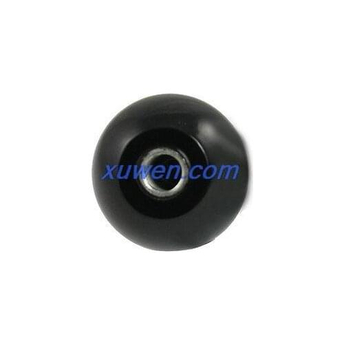 Free Replacement 2Pcs Metal Threaded Mounted 35mm Dia Ball Lever Knobs Black * for industrial machine