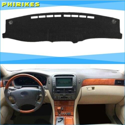 Car Dashboard Cover For Lexus LS430 2002 2003 2004 2005 Dashboard Mat Pad Carpet Dashmat Sun Shade Pad Automobile Car Styling