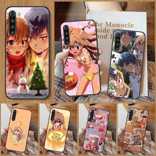 Toradora Taiga aisaka Phone Case For Xiaomi Redmi Note 7 8 9 10 7A 8T 9A 9T 9S 10S Pro black fashion prime silicone bumper art