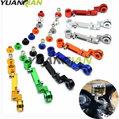 CNC Universal motorcycle Brake clutch pump fluid RESERVOIR tank bracket For honda GSXR 600 750 R3 R6 ZX6R Z750 z750s yzf r125 r3