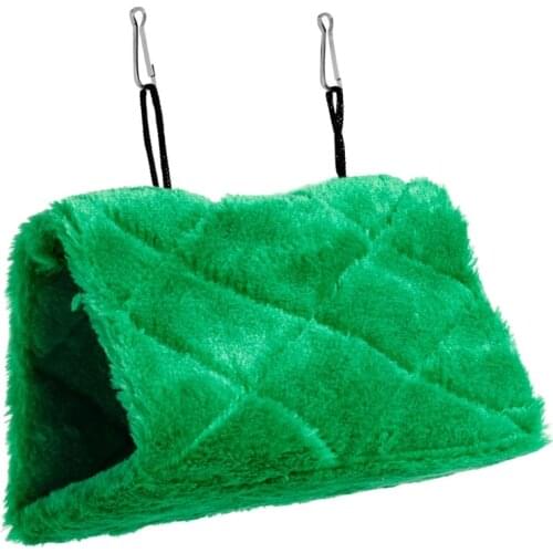 Pet Birds Parrot Plush Hammock Cage Snuggle Happy Hut Tent Bed Bunk Toy Hanging Cave