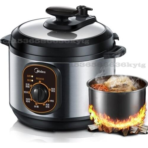 220V/800W Electric Pressure Cooker Multifunctional 4L Household Soup Stew Heat Preservation High Pressure Rice Cooker