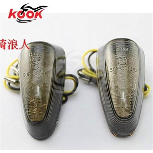 Smoke lens motorcycle turn signal light for yamaha suzuki honda moto Amber motorbike LED Blinker lamp flashers black universal