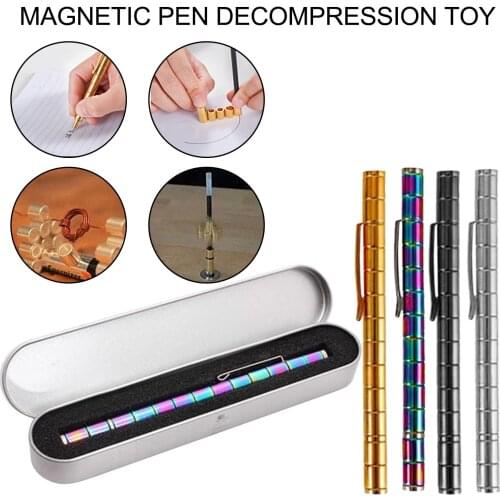 Magnet Gel Pen Building Toys Modular Magnetic Fidget Pen Multple Builds stylus Decompression Fidget Toy for Adult and Children