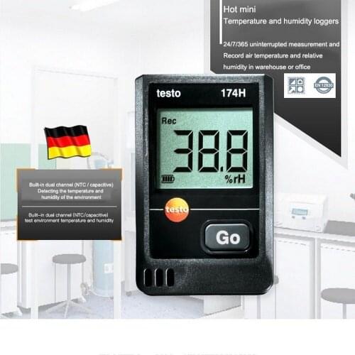 Mini Testo 174H Thermo-hygrometer Tester Recording Humidity Sensor Universal Thermostat Hygrostat Free Software ComSoft Testo