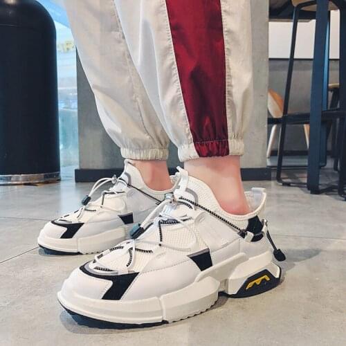 New Mens Casual Shoes 2019 Leather Lace Up sneakers Shoe Male Breathable Mens Shoe Air Rubber Sole Running Shoes For Men V16-41