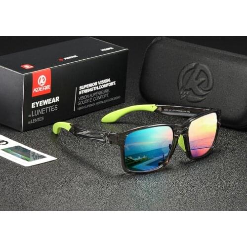 Sports Sunglasses Polarized Men Cool UV400 Driving Shades Anti Glare TR90 Light Weight Sun Glasses With Free Zip Case
