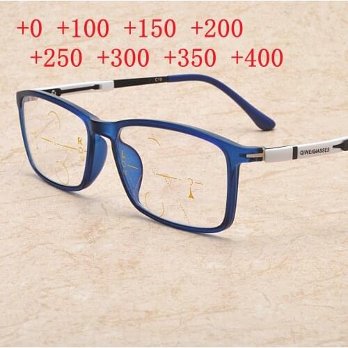 Men Progressive Multi Focus Reading Glasses Diopter Women Brand Designer Full-frame clear Lens Presbyopic Glasses NX
