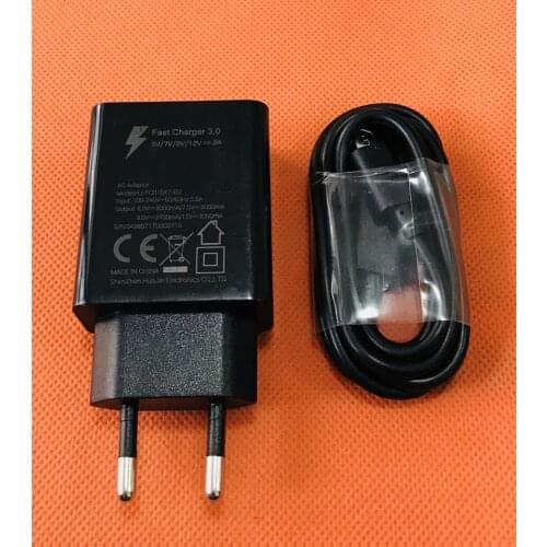 Old Original Travel Charger EU Plug Adapter+ USB Cable for DOOGEE BL5000 MTK6750T Octa Core 5.5'' FHD 1920*1080 Free shipping