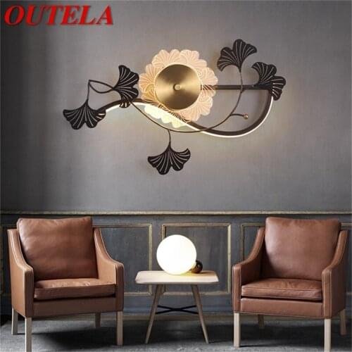 OUTELA Nordic Creative Wall Sconces Lamps Brass Modern Luxury LED Crystal Light For Home Decoration