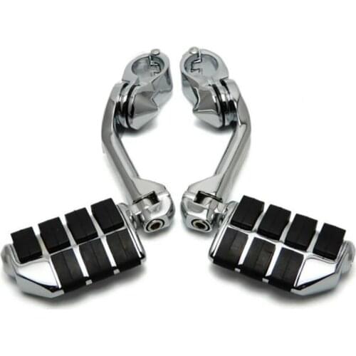 Motorcycle 1-1/4Inch Foot Pegs Footrest Pedal Highway Engine Guard for Honda Yamaha Kawasaki Electra Road Glide