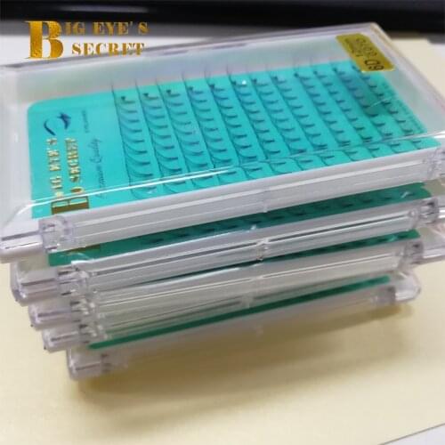 Big Eyes Secret luxury Lashes 5trays 6D Volume Fans Premade Volume Lash Fans Semi Permanent Individual Eyelash Extensions