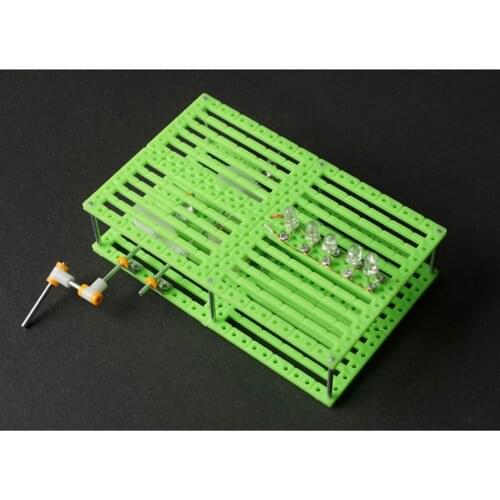 2xDIY Assembled Hand Generator Electric Bulb Energy Conversion Experiments Toy