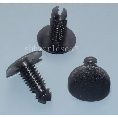 Shhworldsea 100/300/500/1000pcs auto Clips and Fasteners Nylon Black Retainer Rivet Fastener Clips car plastic clips