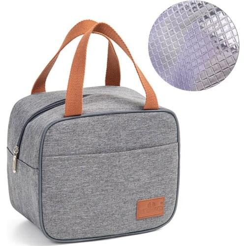 Glass Lunch Boxes Containers Bag Insulated Thermal Cooler Bento Bags Tappers Packed Portable Food Meal Sandwich Cereals Handbag