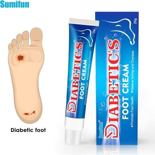 Sumifun 1Pc Diabetes Foot Treatment Cream Relieve Diabetic Foot Itch Ulceration Cream Remove Fungal Skin Moisturizing Beriberi