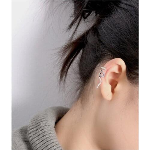 Ear Cuffs For Non Pierced Ears Snake Ear Cuff Earrings No Piercing Wrap Earcuff One Single Piece Earrings For Women