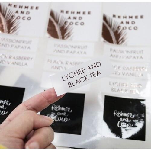 Die cut weatherproof pvc labels,strong adhesive waterproof pvc sticker individual sheet package