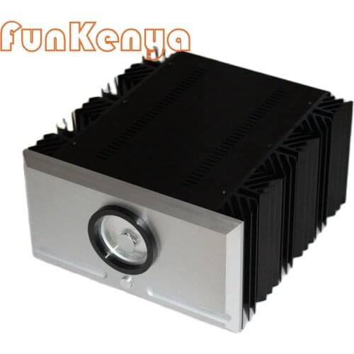 Size W360 H195 L378 Mini PASS XS150 Class A Amplifier Chassis Pure Rear Heatsink Alimunum Case DIY Power Supply AMP Chassis