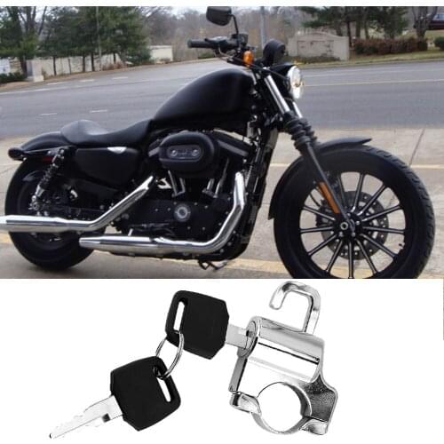 Handlebars Motorcycle Helmet Security Lock Padlock Universal Locks With 2 Keys For Motorcycles