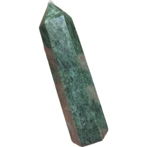 1pcs 9-12cm Natural Green Tourmaline Crystal Quartz Stones Healing Raw Minerals Gem Stone Rock Points Wand