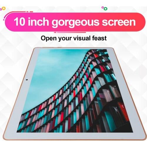10 Inch Tablet Pc Android9.0 Phone Call Tab Dual SIM Cards IPS Grafik Tablets Educational Tablet for Kids