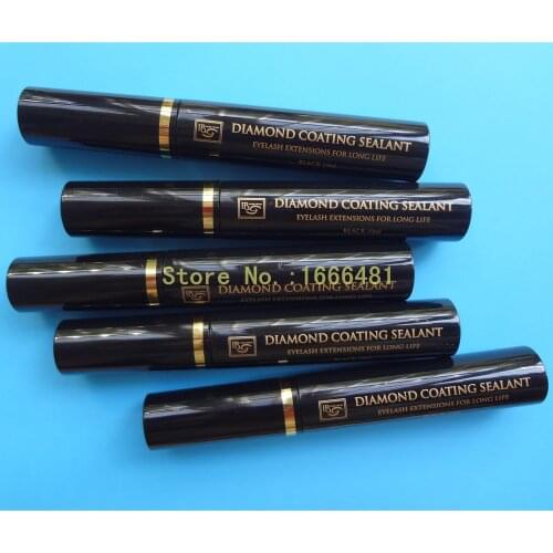 2pcs/lot Diamond Coating Sealant to Keep Eyelash Extension Long Life Coating Mascara Clear or Black Color