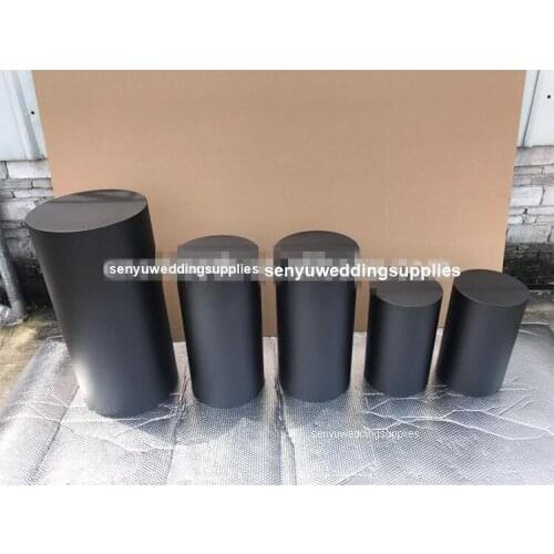 5pcs/set)Black Event Display Stand Black Centerpiece Dessert Table For Wedding senyu1591