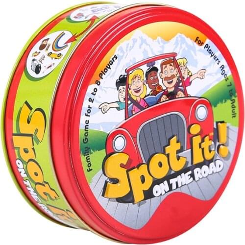 83mm On The Road Spot It Cards Game Board Games Hip Hop Holidays Dobble kid English Game Party Family Playing Card