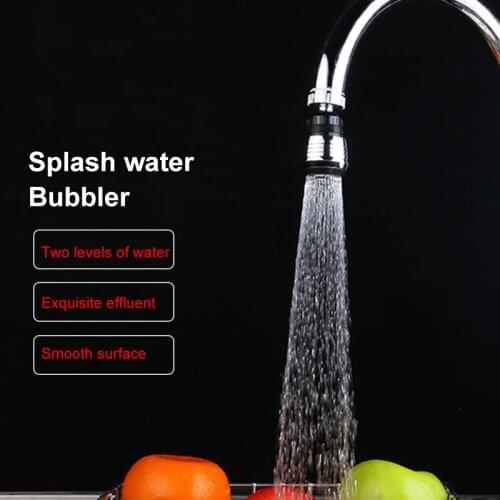 Kitchen Bubbler Faucet Accessories 360 Degree Rotation Universal Conversion Filter Head Shower Splash Proof Water Saving Device