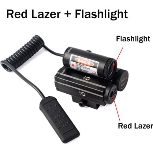 AN/PEQ-15 Red Dot Laser White LED Flashlight 270 Lumens for Standard 20mm Rail Night Vision Hunting Rifle Battery Case Element