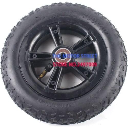 Free shipping rubber Tire and wheel hub 200X40 with a Bent Angle Valve Stem Electric bicycle tyre Electric Scooter motorcycle