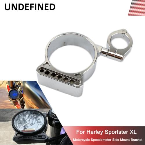 Chrome Motorbike Parts CNC Side Mount Speedo Relocation Bracket For Harley Sportster XL 883 1200 1995 1996 1997 1998-2013 2014