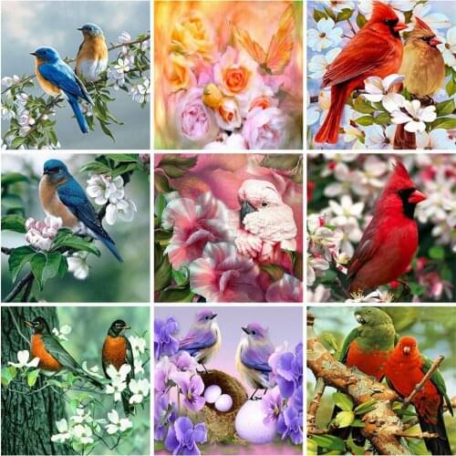 EverShine Diamond Embroidery Animals 5D Diamond Painting Full Square Bird Cross Stitch Home Decor Handicraft Art Hobby Gift