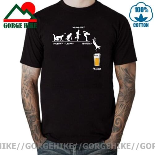 Week Craft Beer T Shirt Men Tops Short Sleeve T-shirt Cotton Mans Tshirt Cotton Casual Funny T-Shirts Drunk Tee Alcohol Drinking