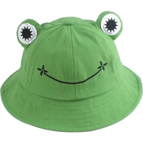 Cotton Frog Bucket Hat Parent-Kid for Summer Autumn Fishing Cap Cute Froggy Hat Outdoor Beach Sunscreen Travel Woman Sunhat Bob