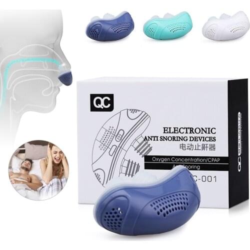 DIOZO Electric Anti Snore Nose Clip Silicone Stop Snoring Devices Sleep Deep Sleep Snore Stopper With Twin Turbofan USB Charging