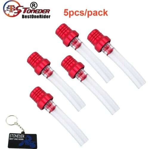STONEDER 5x Gas Fuel Tank Cover Cap Vent Valve Breather Hose Tube For Honda Pit Dirt Motor Bike Motocross Motorcycle XR CRF