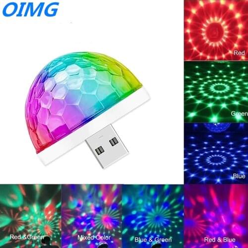 Mini Led Colorful Car Usb Atmosphere Light Party Dj Music Sound Control Interior Atmosphere Lamp Magic Effect Portable Lights
