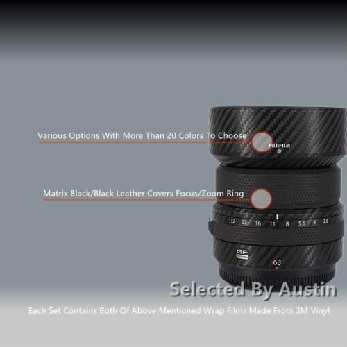 Lens Decal Skin Sticker For FUJI GF 63 F2.8 Protector Anti-scratch Wrap Film Cover