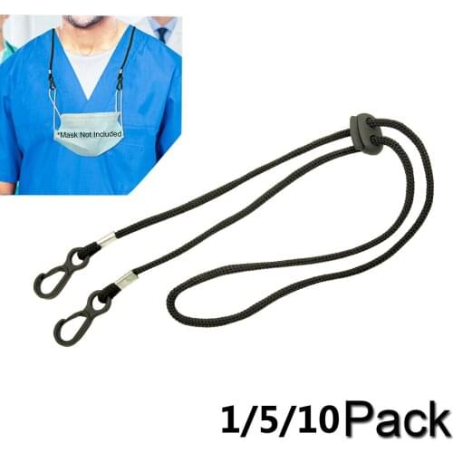 1/5/10 PC Adjustable Face Mask Lanyard Handy&Convenient Safety Mask Rest&Ear Holder Rope ortable Mouth Mask Hang on Neck Rope