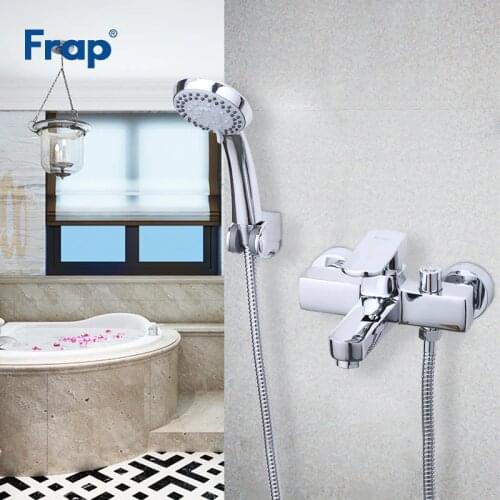 FRAP Bathtub Faucets modern style bath taps shower faucet cold and hot water mixer single handle crane bathroom bathtub faucet