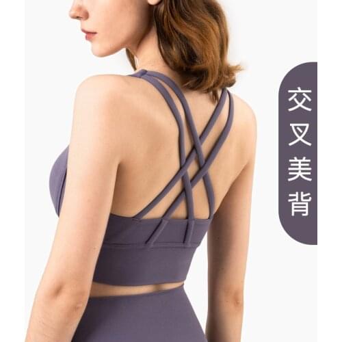 Dropshipping Bras for Women Yuga Sports Bras Seamless Push Up Shockproof Sports Support Fitness Vest Underwear